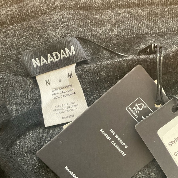 NAADAM Brand New! Off Duty Cashmere Jogger Smoke Size S - Picture 3 of 4